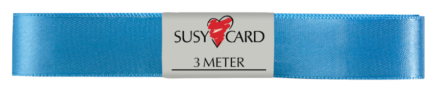 SUSY CARD Geschenkband , Doppelsatin, , 15 mm x 3 m, hellblau von SUSY CARD