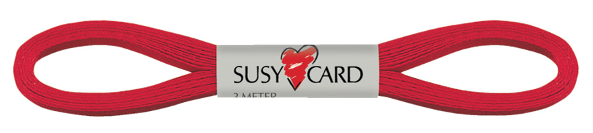 SUSY CARD Geschenkband , Easy, , 6 mm x 3 m, rot von SUSY CARD