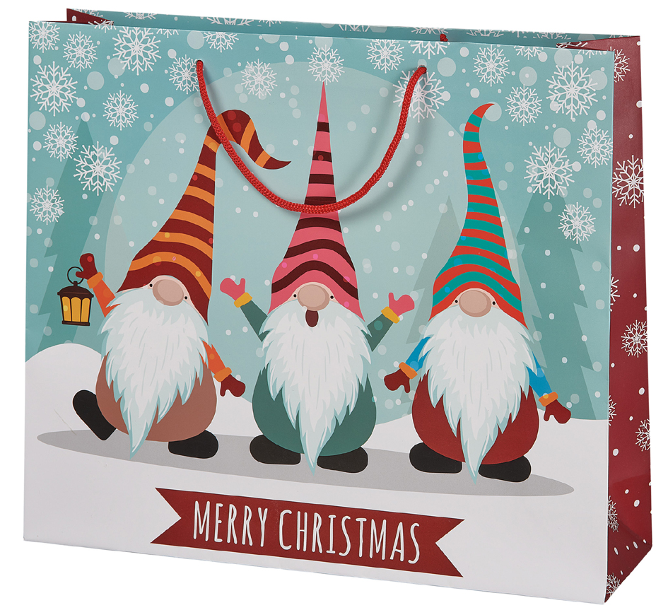 SUSY CARD Weihnachts-Geschenktüte , Wichtel Trio, von SUSY CARD