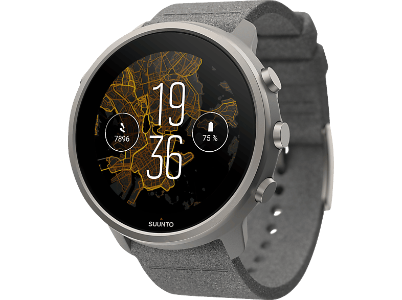 SUUNTO 7 Titanium Multisportuhr Mikrofasergewebe, 24 mm, Stone Gray SUUNTO 7 Titanium Multisportuhr Mikrofasergewebe, 24 mm, Stone Gray von SUUNTO