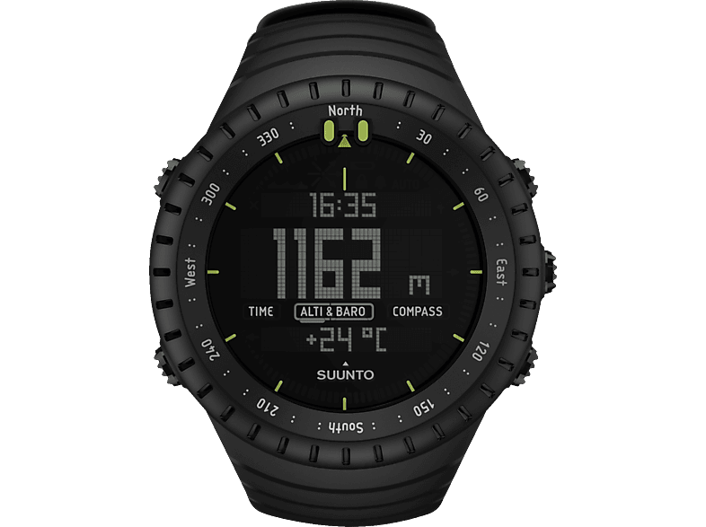 SUUNTO Core All Black Sportuhr Glasfaserverstärktes Polyamid Elastomer, -, Schwarz von SUUNTO