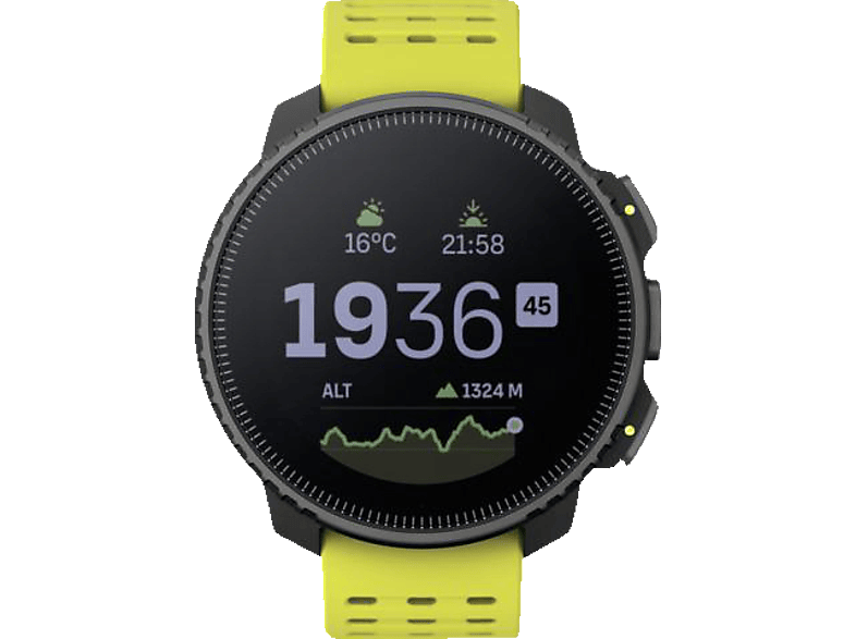 SUUNTO Vertical Smartwatch Glasfaserverstärktes Polyamid Silikon, Einheitsgröße, Black Lime von SUUNTO