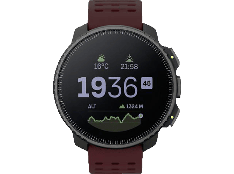 SUUNTO Vertical Smartwatch Glasfaserverstärktes Polyamid Silikon, Einheitsgröße, Black Ruby von SUUNTO