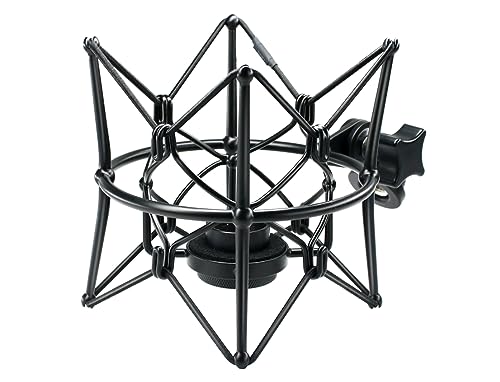 SUUNTOK Mikrofon-Stoßdämpferhalterung, Anti-Vibration, Mikrofonhalterung, Spinnenaufnahme, kompatibel mit Neumann U87 Ai, U67 Set, U89 i und TLM 67 (schwarz) von SUUNTOK