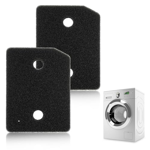 2 Stück Trockner Filter für Miele T1 9164761 Wärmepumpentrockner | Fein/Grob 207 x 157 x 30mm Sockelfilter | Schwammfilte Schaumfilter Ersatzteile Filter Schaumstoff Sponge für Kondenstrockner von SUWIWKKOA