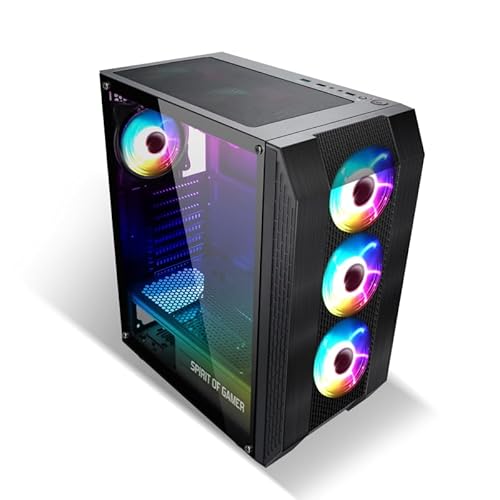 SUZA INT L FRANCE A8003RA ATX PC-Gehäuse, 4X 120mm ARGB-Lüfter, Hartglas, USB 3.0, Schwarz SUZA INT L FRANCE A8003RA ATX PC-Gehäuse, 4X 120mm ARGB-Lüfter, Hartglas, USB 3.0, Schwarz von SUZA INT L FRANCE