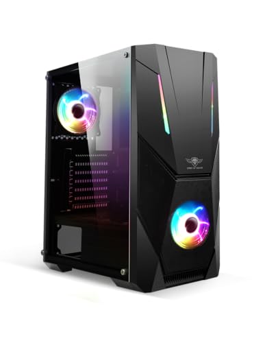 Spirit of Gamer Rogue 5 ATX PC-Gehäuse, Gehärtetes Glas, ARGB-Beleuchtung, 3X 120mm Lüfter, 40 x 21,8 x 45 cm Spirit of Gamer Rogue 5 ATX PC-Gehäuse, Gehärtetes Glas, ARGB-Beleuchtung, 3X 120mm Lüfter, 40 x 21,8 x 45 cm von SUZA INT L FRANCE