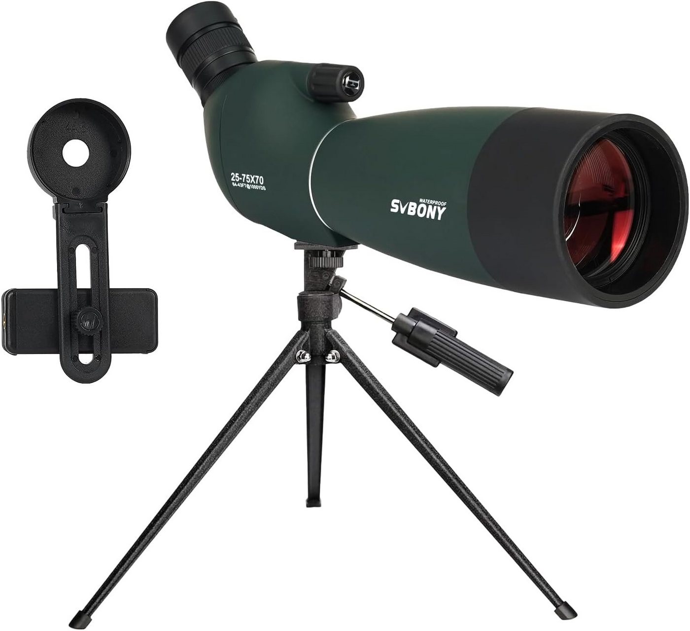 SVBONY SV28PLUS Spektiv,25-75×70mm, für Vogelbeobachtung,Wildtiere,Astronomie Spektiv von SVBONY