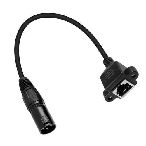 SVCEQZE Weibliches Konverterkabel, RJ45 -Netzwerkkabel | 3 Pin weiblicher Netzwerkanschluss RJ45 Adapterkabel,Audio Connector Ethernet Controller Converter -Zubehör für Theater von SVCEQZE
