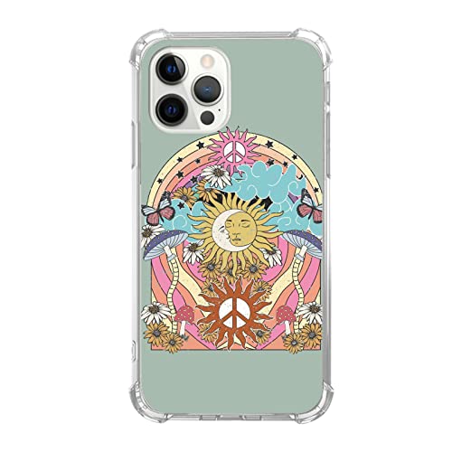 SVNICFYA Ästhetische psychedelische Pilz Sonne Mond Handyhülle für iPhone 15 Pro, Hippie Regenbogen Groovy Peace Signs Cover für Teenager Frauen Männer, weiche TPU stoßfeste Hülle für iPhone 15 Pro SVNICFYA Ästhetische psychedelische Pilz Sonne Mond Handyhülle für iPhone 15 Pro, Hippie Regenbogen Groovy Peace Signs Cover für Teenager Frauen Männer, weiche TPU stoßfeste Hülle für iPhone 15 Pro von SVNICFYA