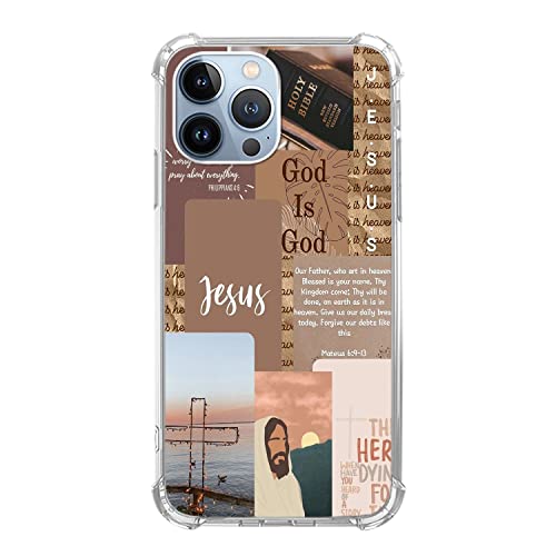 SVNICFYA Christlicher Vers Collage Handyhülle für iPhone 13 Pro, Ästhetische christliche positive Zitate Cover für Mädchen Jungen Frauen Männer, Weiche TPU Stoßfeste Hülle für iPhone 13 Pro SVNICFYA Christlicher Vers Collage Handyhülle für iPhone 13 Pro, Ästhetische christliche positive Zitate Cover für Mädchen Jungen Frauen Männer, Weiche TPU Stoßfeste Hülle für iPhone 13 Pro von SVNICFYA
