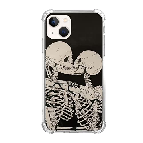 SVNICFYA Coole küssende Totenkopf-Liebhaber-Hülle kompatibel mit iPhone 14, Skelett-Liebhaber-Hülle für Teenager, Frauen und Männer, weiche TPU-stoßfeste Hülle für iPhone 14 SVNICFYA Coole küssende Totenkopf-Liebhaber-Hülle kompatibel mit iPhone 14, Skelett-Liebhaber-Hülle für Teenager, Frauen und Männer, weiche TPU-stoßfeste Hülle für iPhone 14 von SVNICFYA
