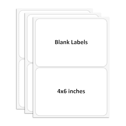 SVNOOC trocken löschen klebrige Notizen, Trocken Abwischbare Etiketten Aufkleber, nicht druckbar, leere Etiketten, wiederverwendbare Haftnotizen, 10x15cm (Weiß -6stück)) von SVNOOC