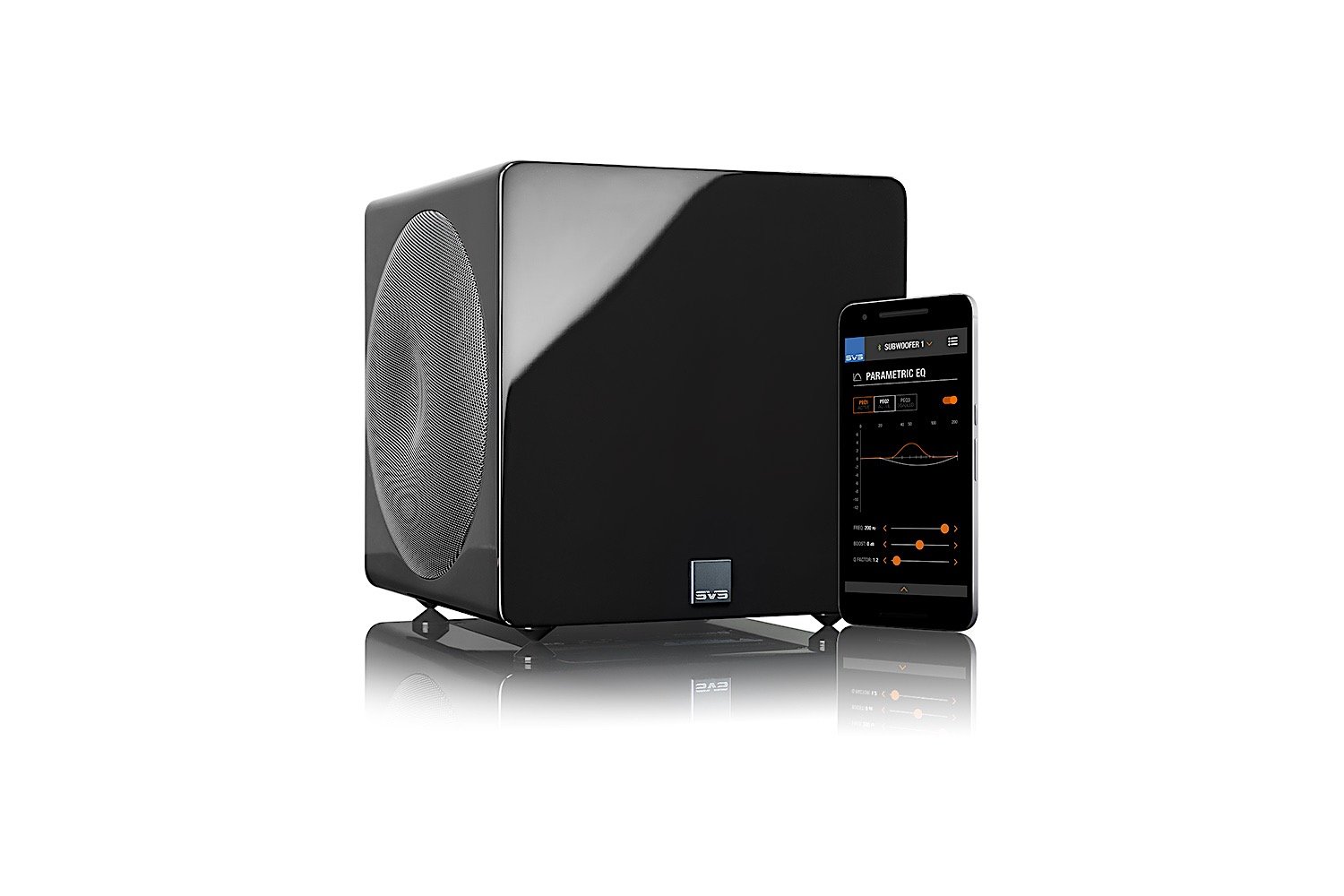 SVS 3000 Micro - Kompakter Subwoofer - Hochglanz schwarz von SVS