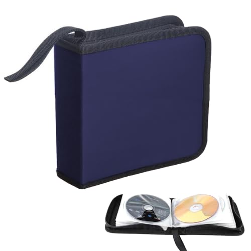 SVUPUE CD Tasche, CD DVD Discs Aufbewahrungstasche für 40 Discs, CD Aufbewahrungstasche für Auto und Zuhause, Blau SVUPUE CD Tasche, CD DVD Discs Aufbewahrungstasche für 40 Discs, CD Aufbewahrungstasche für Auto und Zuhause, Blau von SVUPUE