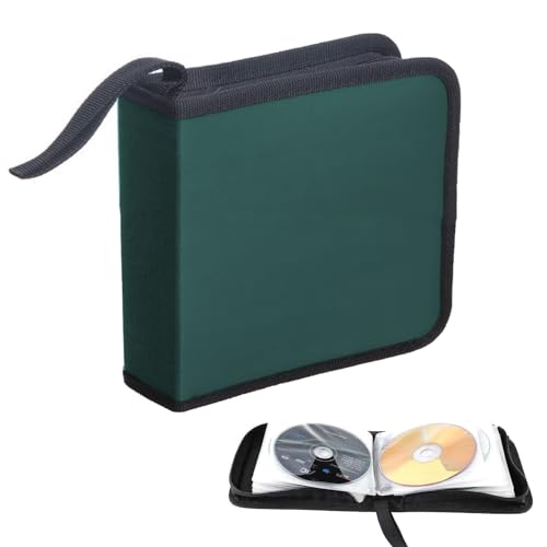 SVUPUE CD Tasche, CD DVD Discs Aufbewahrungstasche für 40 Discs, CD Aufbewahrungstasche für Auto und Zuhause, Grün SVUPUE CD Tasche, CD DVD Discs Aufbewahrungstasche für 40 Discs, CD Aufbewahrungstasche für Auto und Zuhause, Grün von SVUPUE