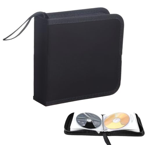 SVUPUE CD Tasche, CD DVD Discs Aufbewahrungstasche für 40 Discs, CD Aufbewahrungstasche für Auto und Zuhause, Schwarz SVUPUE CD Tasche, CD DVD Discs Aufbewahrungstasche für 40 Discs, CD Aufbewahrungstasche für Auto und Zuhause, Schwarz von SVUPUE