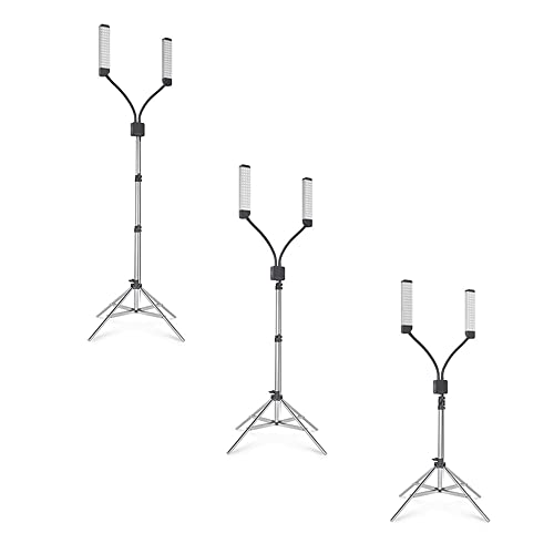 GLAMCOR - Arbeitslampe Elite X LED Doppelarmlampe mit Stativ für Video, Makeup, Fotografie, TikTok GLAMCOR - Arbeitslampe Elite X LED Doppelarmlampe mit Stativ für Video, Makeup, Fotografie, TikTok von SWAVGO