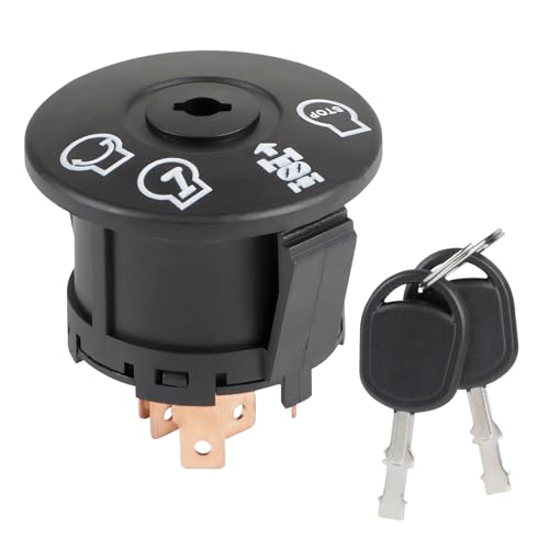 SWAWIS Zündschloss Schlüsselschalter Zündschloss Traktor Zündschloss Rasentraktor 7 Polig Kompatibel mit AYP Craftsman MPN Delta 532193350 193350 6900 49P1 Rasentraktor Rasenmäher Traktor von SWAWIS
