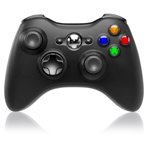 SWCTIM Wireless Controller für Xbox 360,2.4GHZ Spiel Joystick Controller Gamepad für Xbox 360.Slim Konsole und PC Windows 7/8/10,No Audio Jack, Schwarz SWCTIM Wireless Controller für Xbox 360,2.4GHZ Spiel Joystick Controller Gamepad für Xbox 360.Slim Konsole und PC Windows 7/8/10,No Audio Jack, Schwarz von SWCTIM