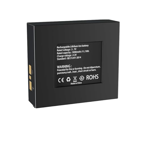 SWE Kamerabatterie 3000mAh für Digitalkamera 4K 64MP Digital Kamera SCD60V2, 3.7v Akku Ersatzbatterie für SWE Camera von SWE