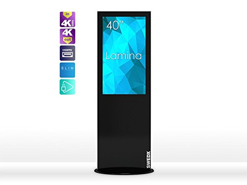 SWEDX Lamina, Digital Signage Display Stele 102 cm (40 Zoll) schwarz, 4K in 4K Out von SWEDX