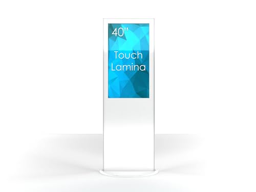 SWEDX Lamina SWLT-40K8-A1 Digital Signage Stele mit Touchdisplay 101 cm (40 Zoll) (4K UHD, 350 cd/m², 3 HDMI 2.0, 2 USB-Player, 24/7 Betrieb) Weiss von SWEDX