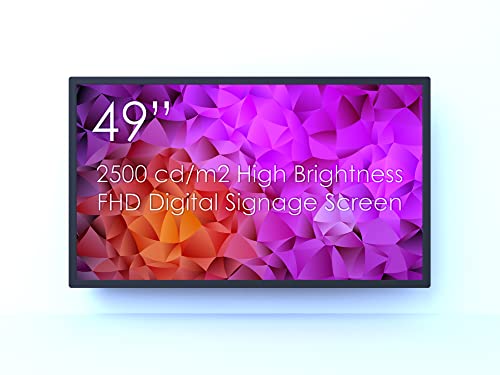 SWEDX SDS49X7-01 49 Zoll (125 cm) Digital Signage Display SoC (Full HD, extra hell max. 3000 cd/m², SoC Android, 24/7 Betrieb) von SWEDX