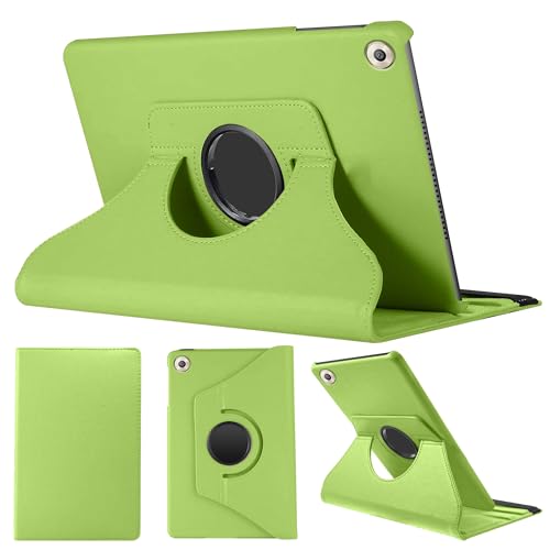 SWEIMEN Hülle Kompatibel mit Huawei MediaPad M5 8.4 Zoll Tablette, PU Lederhülle 360° Drehbar Multi-Winkel Schutz Ständer Schutzhülle von SWEIMEN