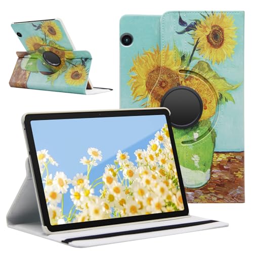 SWEIMEN Hülle Kompatibel mit Huawei MediaPad T5 10, PU Lederhülle 360° Drehbar Multi-Winkel Schutz Ständer Schutzhülle von SWEIMEN