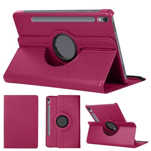 SWEIMEN Hülle Kompatibel mit Samsung Galaxy Tab S9 FE Tablette, PU Lederhülle 360° Drehbar Multi-Winkel Schutz Ständer Schutzhülle von SWEIMEN
