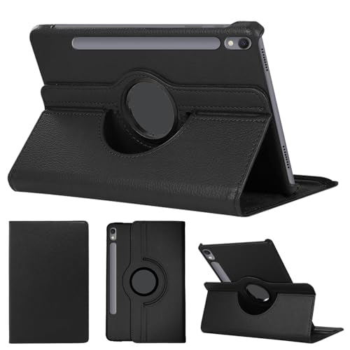 SWEIMEN Hülle Kompatibel mit Samsung Galaxy Tab S9 FE Tablette, PU Lederhülle 360° Drehbar Multi-Winkel Schutz Ständer Schutzhülle von SWEIMEN