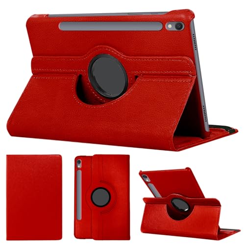 SWEIMEN Hülle Kompatibel mit Samsung Galaxy Tab S9 FE Tablette, PU Lederhülle 360° Drehbar Multi-Winkel Schutz Ständer Schutzhülle von SWEIMEN