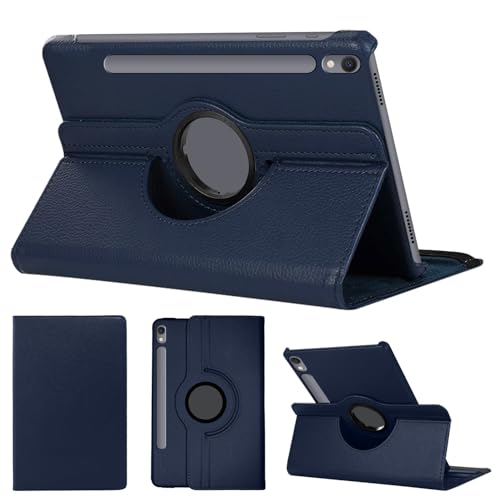 SWEIMEN Hülle Kompatibel mit Samsung Galaxy Tab S9 FE Tablette, PU Lederhülle 360° Drehbar Multi-Winkel Schutz Ständer Schutzhülle von SWEIMEN
