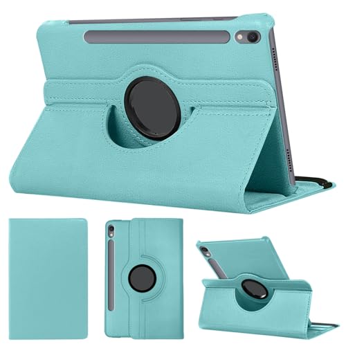 SWEIMEN Hülle Kompatibel mit Samsung Galaxy Tab S9 FE Tablette, PU Lederhülle 360° Drehbar Multi-Winkel Schutz Ständer Schutzhülle von SWEIMEN