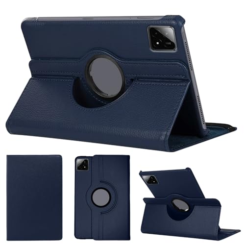 SWEIMEN Hülle Kompatibel mit Xiaomi Pad 6S Pro 12.4 Zoll Tablette, PU Lederhülle 360° Drehbar Multi-Winkel Schutz Ständer Schutzhülle von SWEIMEN