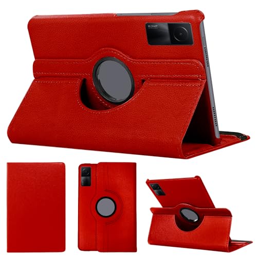 SWEIMEN Hülle Kompatibel mit Xiaomi Redmi Pad SE 11 Zoll, PU Lederhülle 360° Drehbar Multi-Winkel Schutz Ständer Schutzhülle von SWEIMEN