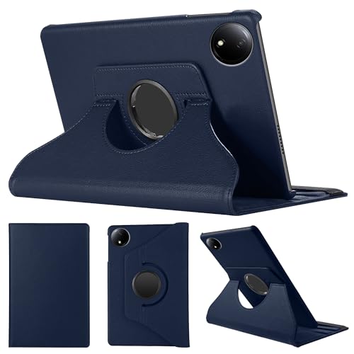 SWEIMEN Hülle Kompatibel mit Xiaomi Redmi Pad SE 8.7 Tablette, PU Lederhülle 360° Drehbar Multi-Winkel Schutz Ständer Schutzhülle von SWEIMEN