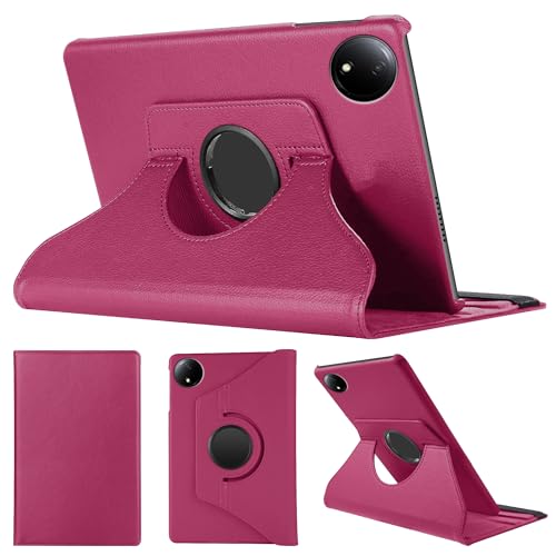 SWEIMEN Hülle Kompatibel mit Xiaomi Redmi Pad SE 8.7 Tablette, PU Lederhülle 360° Drehbar Multi-Winkel Schutz Ständer Schutzhülle von SWEIMEN