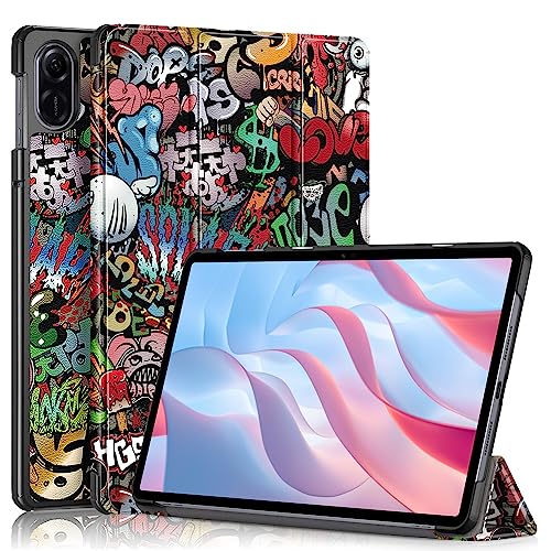 SWEIMEN Hülle für Honor Pad X8 Pro/Honor Pad X9 11,5 Zoll Tablet, Schlank Leder Smart Case Dreifach Falt Klapp Schutzhülle Ständer Cover von SWEIMEN