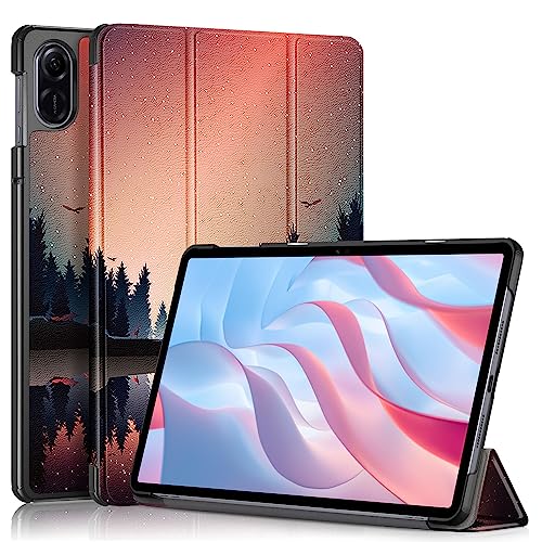 SWEIMEN Hülle für Honor Pad X8 Pro/Honor Pad X9 11,5 Zoll Tablet, Schlank Leder Smart Case Dreifach Falt Klapp Schutzhülle Ständer Cover von SWEIMEN