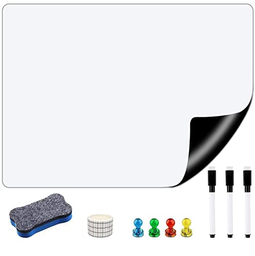 Whiteboard Magnetisch Folie, 40 X 80cm Magnettafel Selbstklebend Magnetfolie Weiß Abwischbare Leicht Zugeschnitten DIY Wandaufkleber für Büro Schule Zuhause Küche von SWETHAW