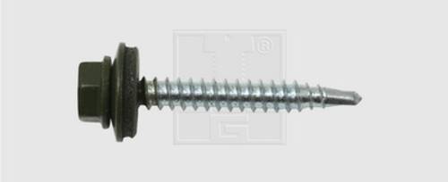 SWG 2114825220 Bohrschrauben 4.8mm 25mm Außensechskant Stahl verzinkt 100St. von SWG