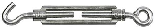SWG 6808055075 Spannschloss Haken-Öse M5 Guss, Draht galvanisch verzinkt 25St. von SWG
