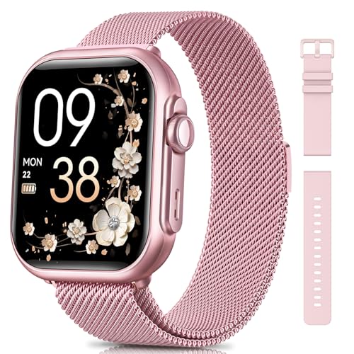 SWGOTA Smartwatch Damen mit 1000mAh Akku, 100 Tage Ultralange Standby, 1.83" Armbanduhr 24H Telefonfunktion/Herzfrequenz/SpO2/Schlaf, 120+Sportmodi, IP68 Fitnessuhr Schrittzähler Android iOS Rosa SWGOTA Smartwatch Damen mit 1000mAh Akku, 100 Tage Ultralange Standby, 1.83" Armbanduhr 24H Telefonfunktion/Herzfrequenz/SpO2/Schlaf, 120+Sportmodi, IP68 Fitnessuhr Schrittzähler Android iOS Rosa von SWGOTA