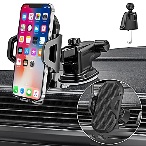 Handyhalterung Auto,3in1 KFZ Handyhalter Lüftung & Saugnapf PKW/LKW Handy Halterung für iPhone 15 12 14 11 Pro Max Mini,Samsung Galaxy A25 A15 A05S A13 A33 A53 A14 A34 M13 5G,Xiaomi Redmi Note 10 9 von SWIDDIYA