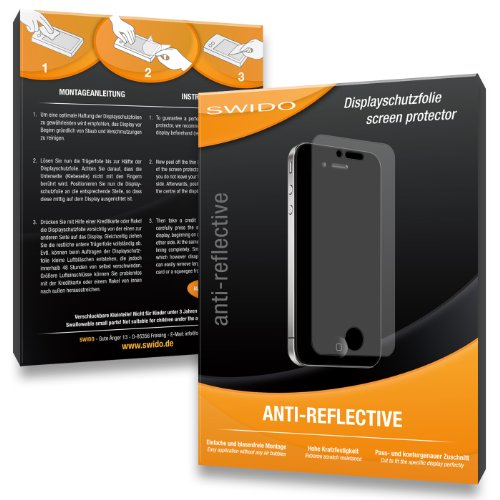SWIDO 3X021663 Anti-reflektierende hartbeschichtet Displayschutzfolie für Rollei Sportsline 50 (3-er Pack) von SWIDO