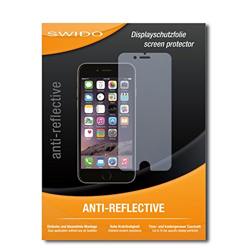 SWIDO Displayschutz für Apple iPhone 6S [4 Stück] Anti-Reflex MATT Entspiegelnd, Hoher Härtegrad, Schutz vor Kratzer/Glasfolie, Schutzfolie, Displayschutzfolie, Panzerglas Folie von SWIDO