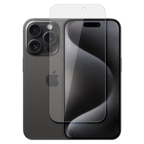 SWIDO Displayschutz kompatibel mit Apple iPhone 15 Pro [4 Stück] Anti-Reflex MATT Entspiegelnd, Hoher Härtegrad, Glasfolie, Schutzfolie, Displayschutzfolie, Panzerglas Folie von SWIDO