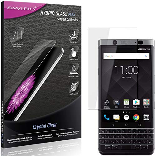 SWIDO Panzer Schutz Glas kompatibel mit Blackberry KeyOne, Displayschutzfolie, Ultra-klar, Made in Germany von SWIDO